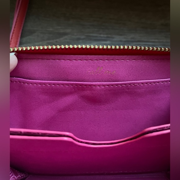 Stella & Dot Coral Red Wristlet Clutch Wallet - Picture 12 of 12